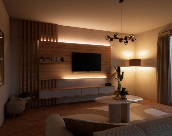 Salon cosy & fonctionnel Salon cosy