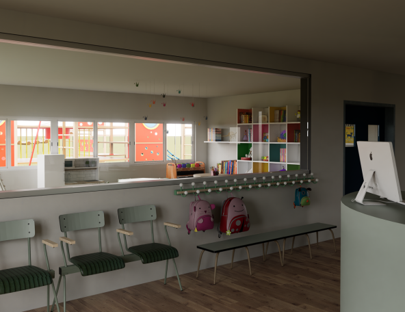 Crèche lumineuse & colorée